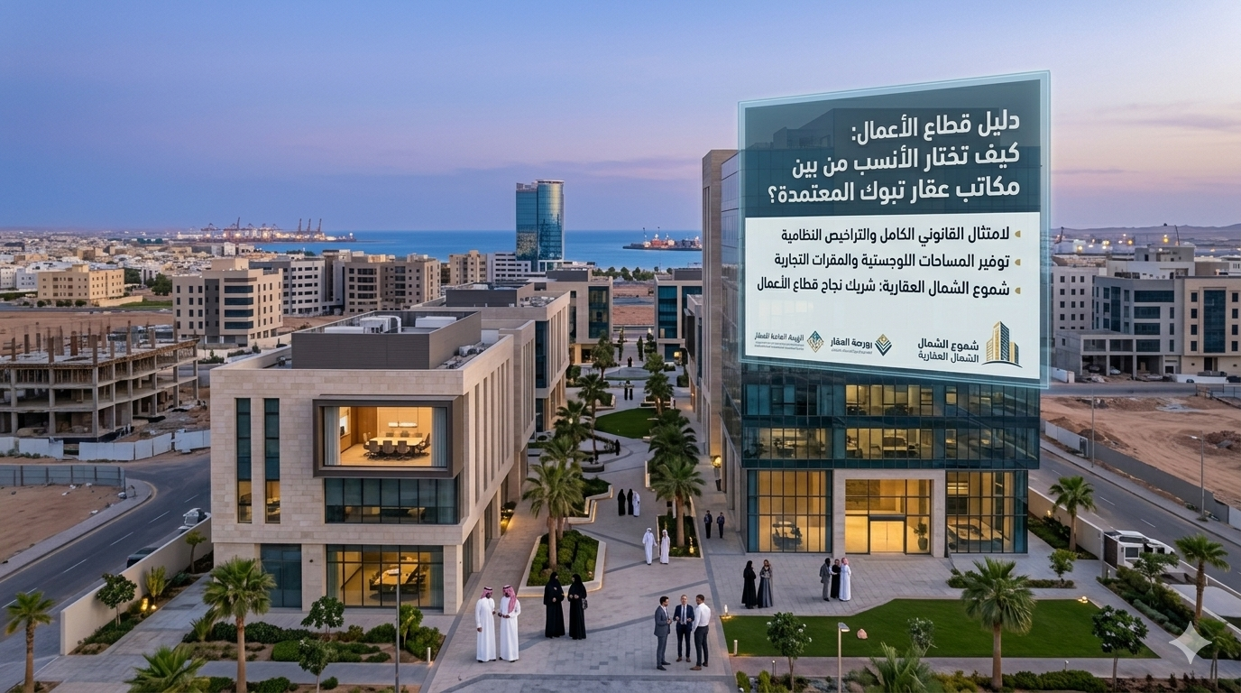 دليل قطاع الأعمال- كيف تختار الأنسب من بين مكاتب عقار تبوك المعتمدة؟