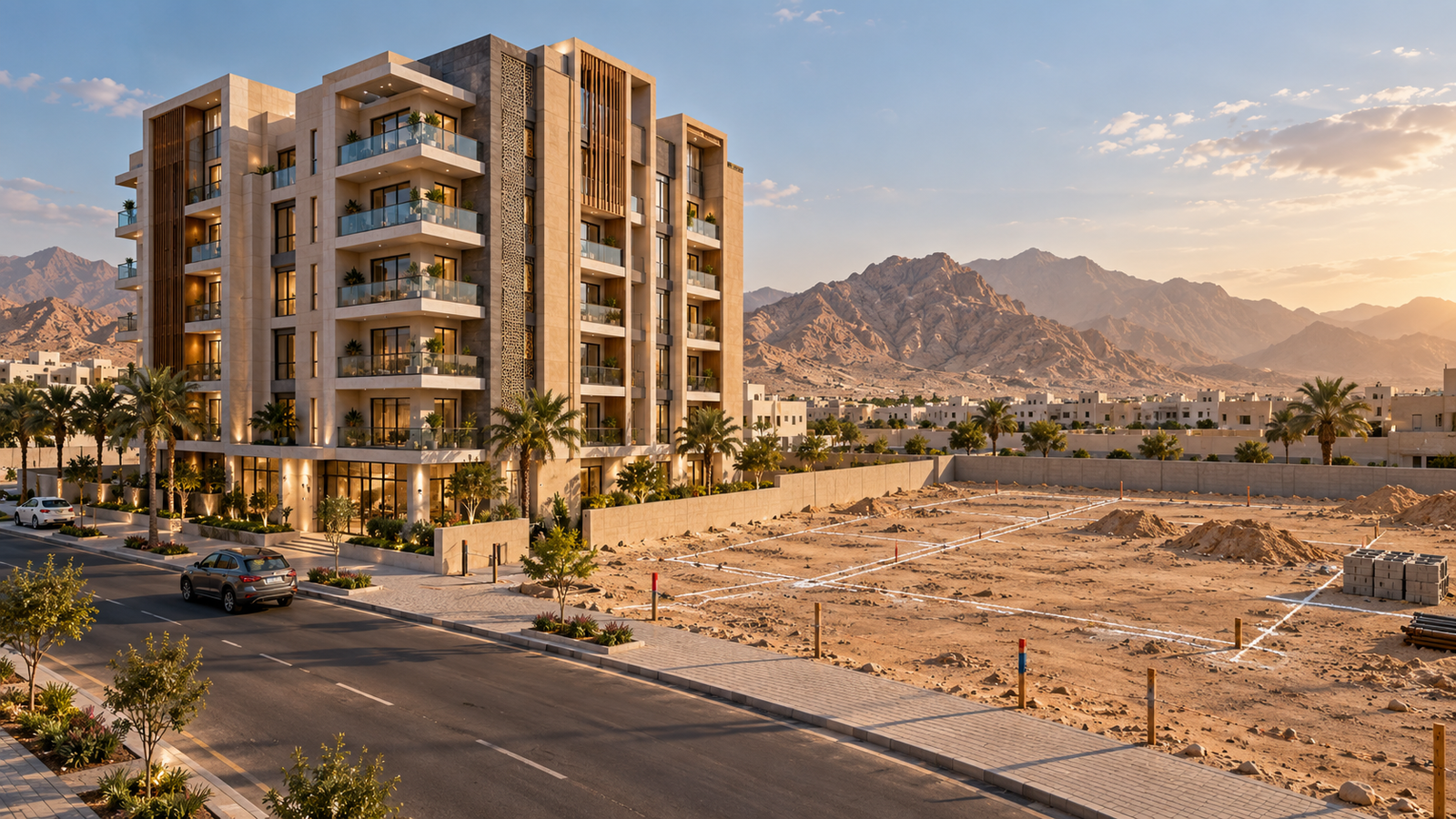 بناء عمارة استثمارية في تبوك