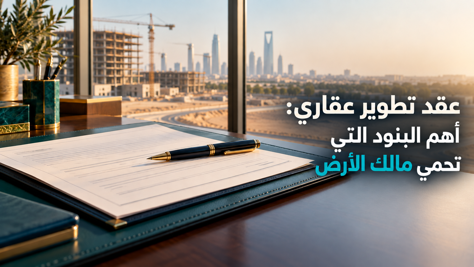 عقد تطوير عقاري: أهم البنود التي تحمي مالك الأرض