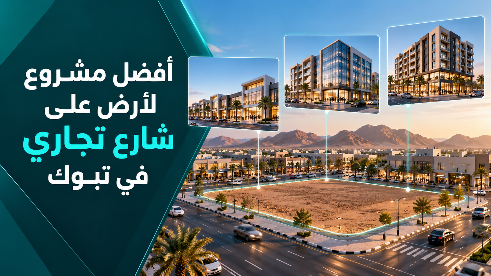 أفضل مشروع لأرض على شارع تجاري في تبوك: خيارات ملاك الواجهات التجارية