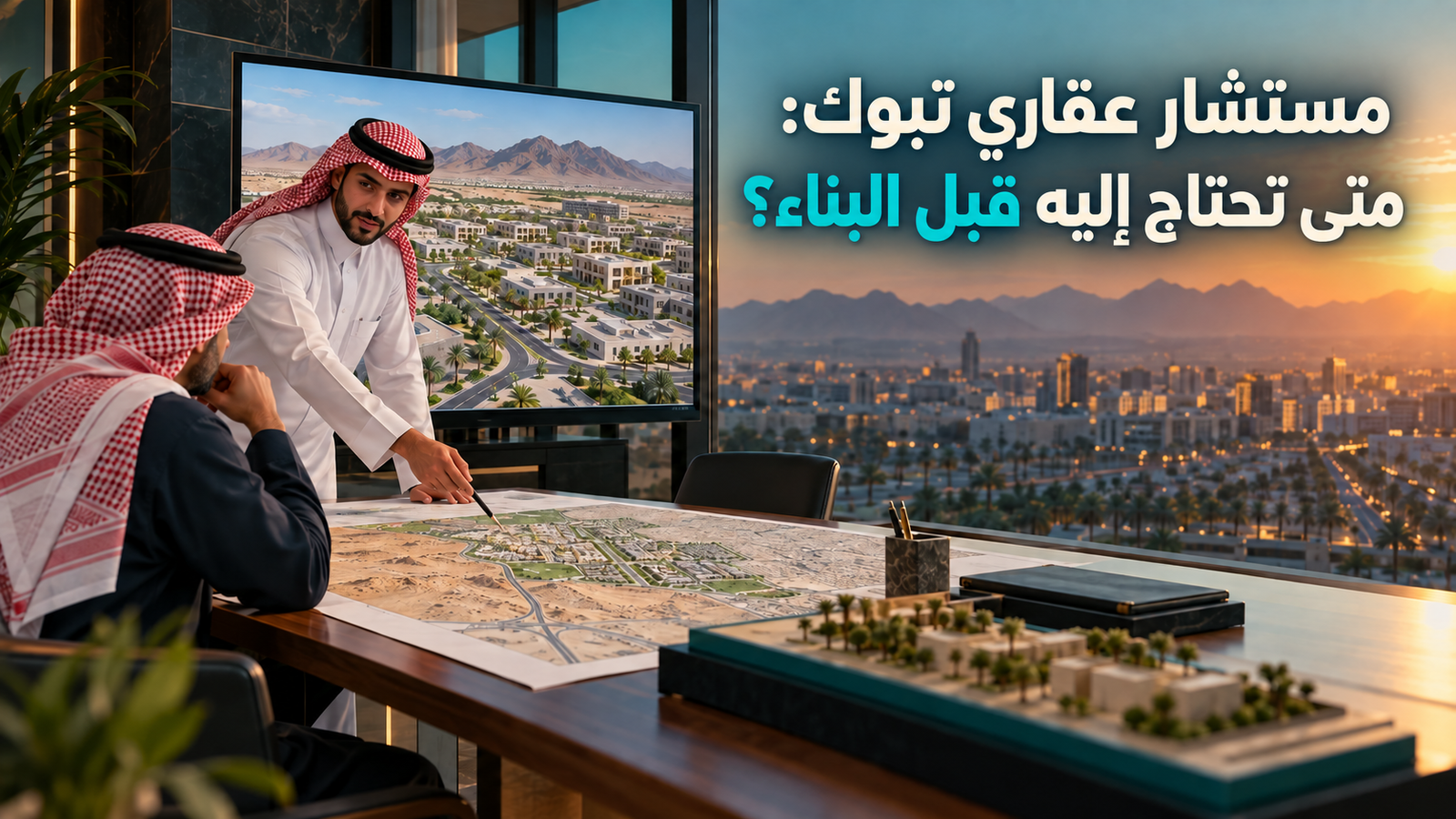 مستشار عقاري تبوك: متى تحتاج إليه قبل البناء؟