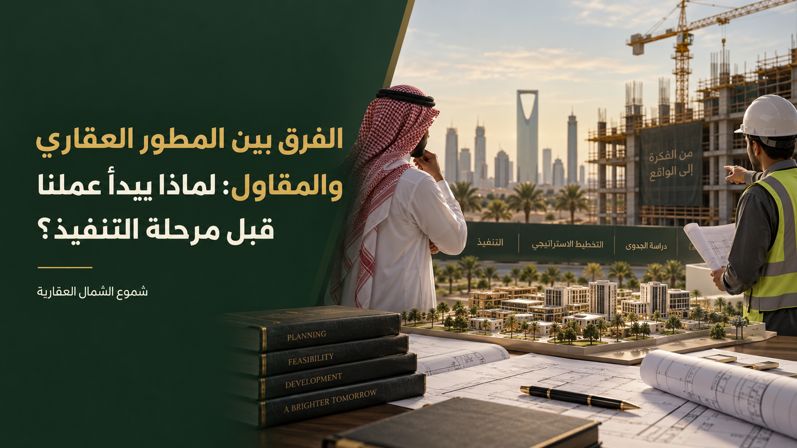 الفرق بين المطور العقاري والمقاول