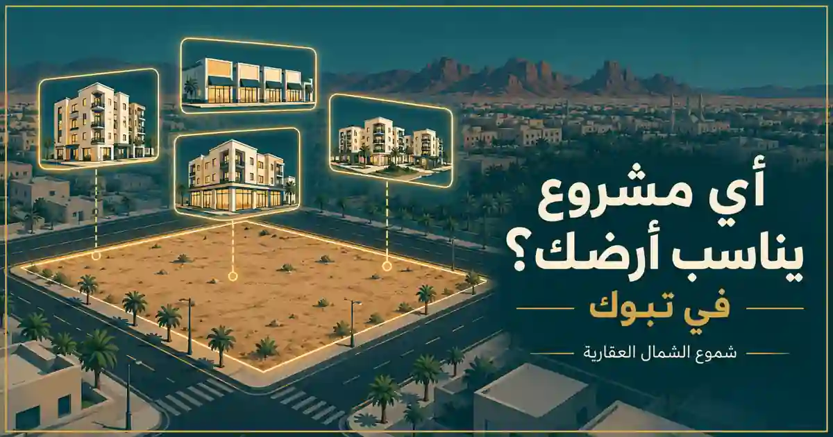 أي مشروع يناسب أرضك في تبوك؟